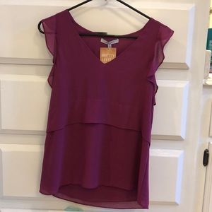 NWT purple sleeveless blouse